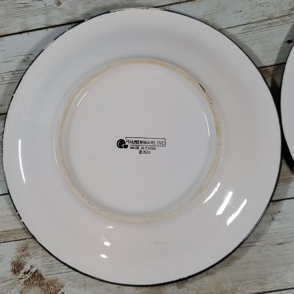 Hausenware Flamingo Salad Appetizer Bread Kid Child Plates x 2 - Picture 4 of 6